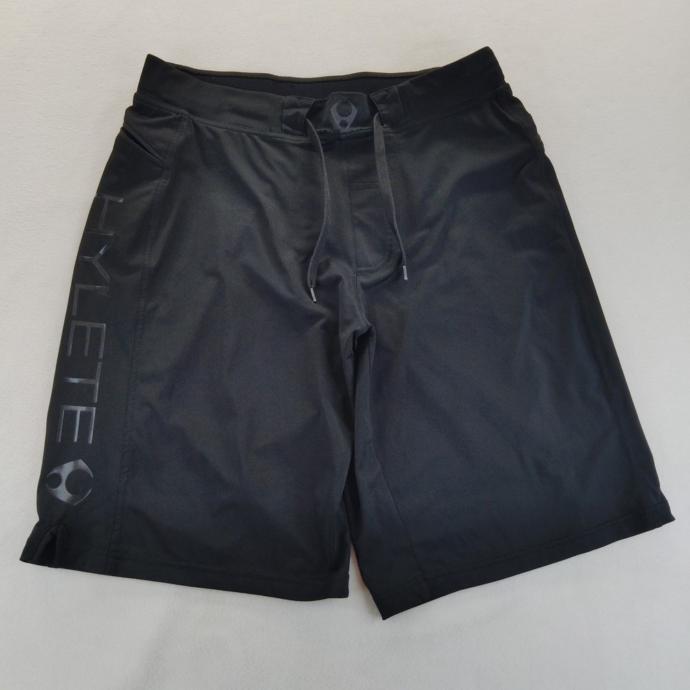 Hylete Training Shorts Mens Medium Black Excellent Athletic Gym Workout Gear